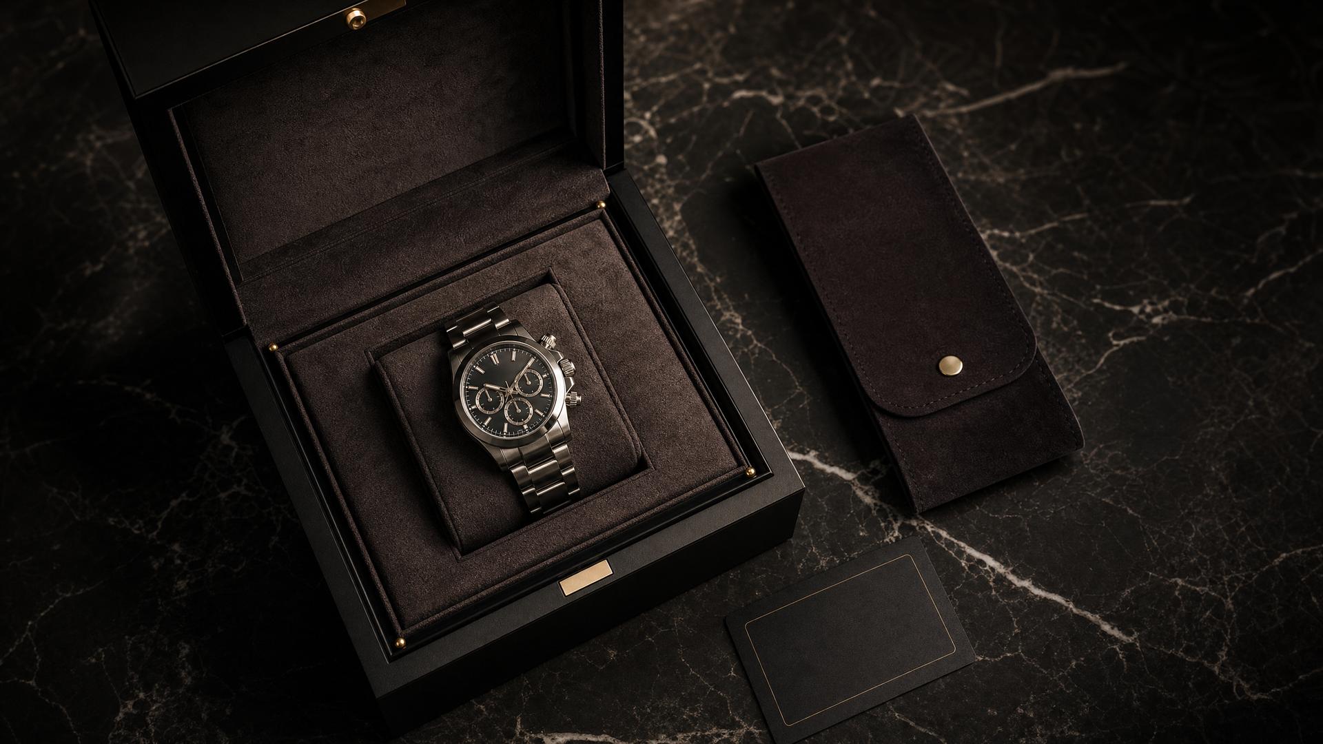 Premium watch unboxing experience